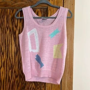 Vintage Ariana | 80s Pink Sweater Vest